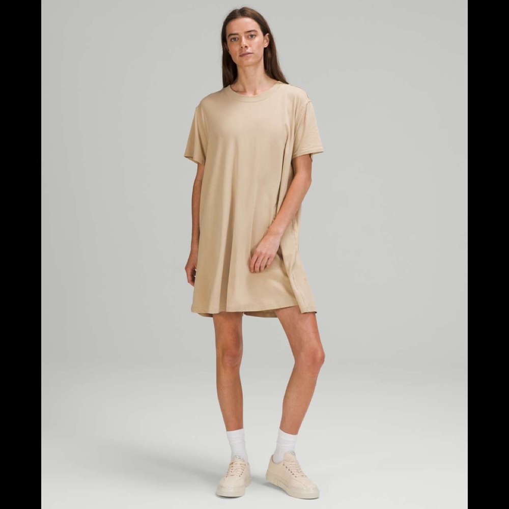 Lululemon NWT All Yours T-Shirt Dress Trench color Sz 2